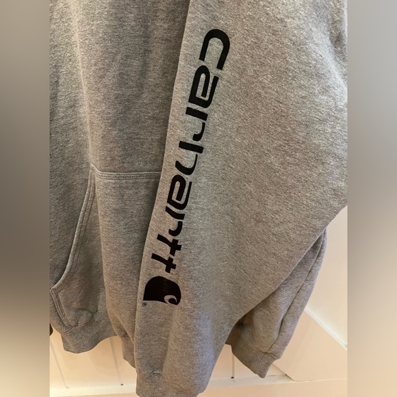 Carhartt Men’s Loose Fit Gray Hoodie - Picture 2 of 8